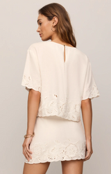 Daya Embroidered Linen Top