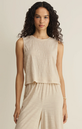 Sloane Textured Slub Top