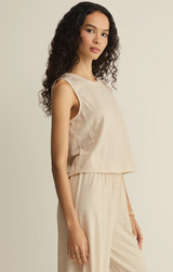 Sloane Textured Slub Top