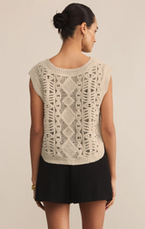 Baroque Crochet Sweater Top