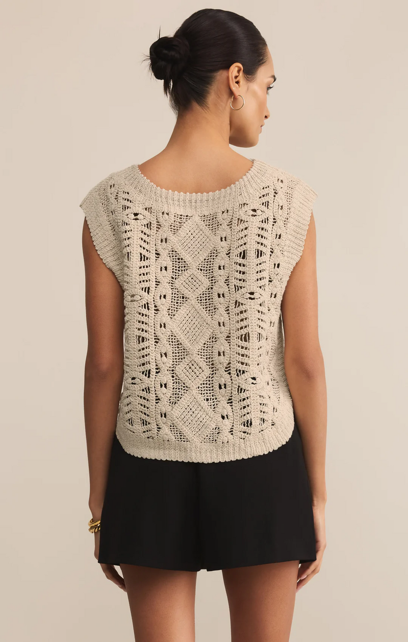 Baroque Crochet Sweater Top