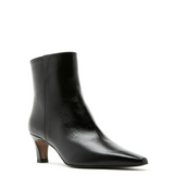 Bev Crushed Leather Heeled Bootie