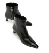 Bev Crushed Leather Heeled Bootie