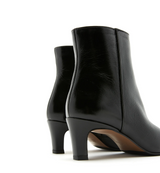 Bev Crushed Leather Heeled Bootie