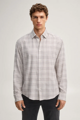 Miles Light Grey Checked Shirt