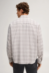 Miles Light Grey Checked Shirt