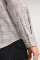 Miles Light Grey Checked Shirt