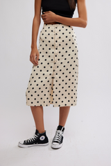 Analise Printed Midi Skirt