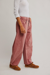 Good Luck Mid-Rise Barrel Jeans