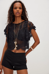 Lunar Ash Lace Top
