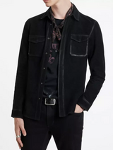 Izzy Leather Shirt Jacket