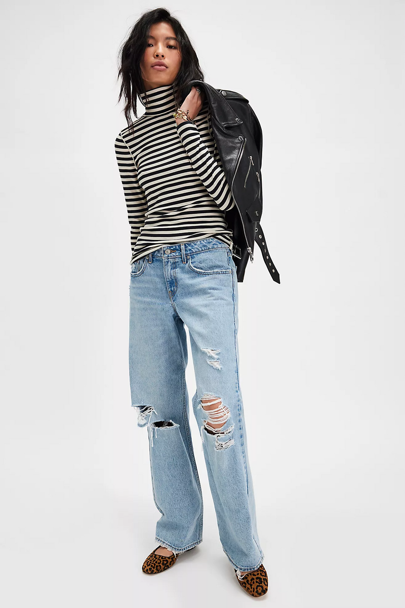 Good Good Stripe Turtleneck