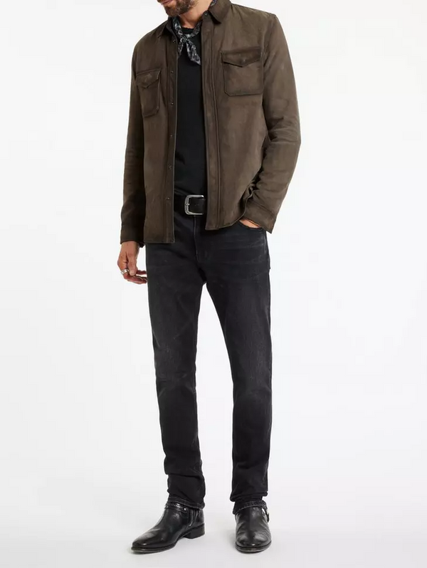 Izzy Leather Shirt Jacket