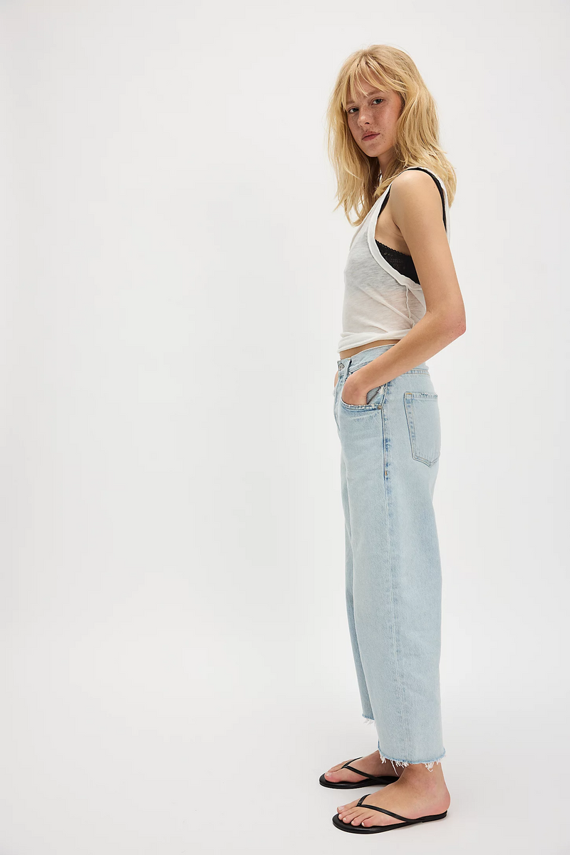 Ayla Cropped Raw Hem