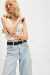 Ayla Cropped Raw Hem