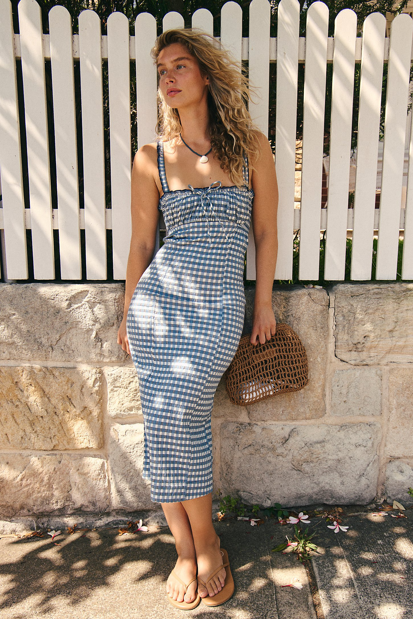 lucinda lace midi dress Plaid – Klozet Clothing Boutique Size:XL (38-39 sleeve length) Everlie Lined Bodice and Skirt Mercury Midi Dress In