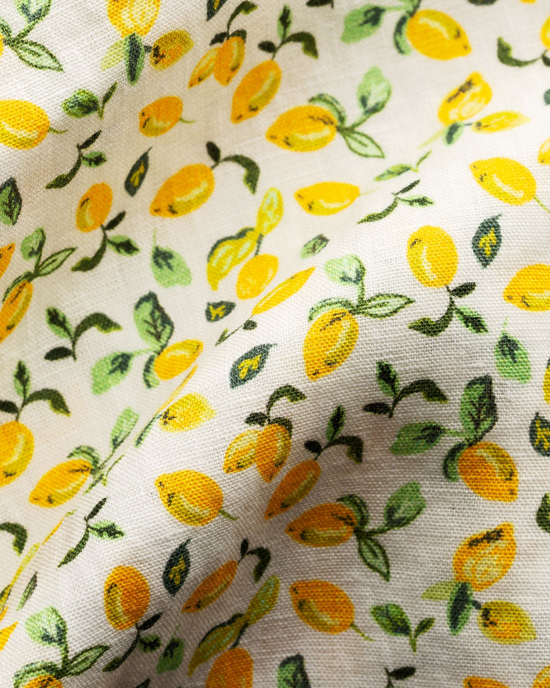 Lemon Print Linen Shirt