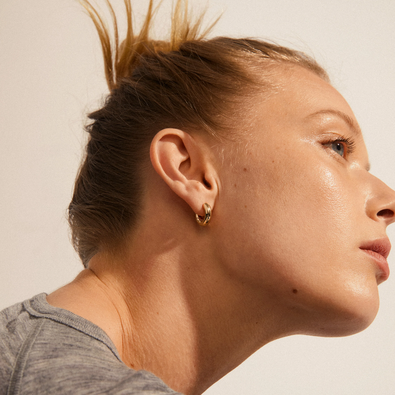 Aica Chunky Hoop Earrings