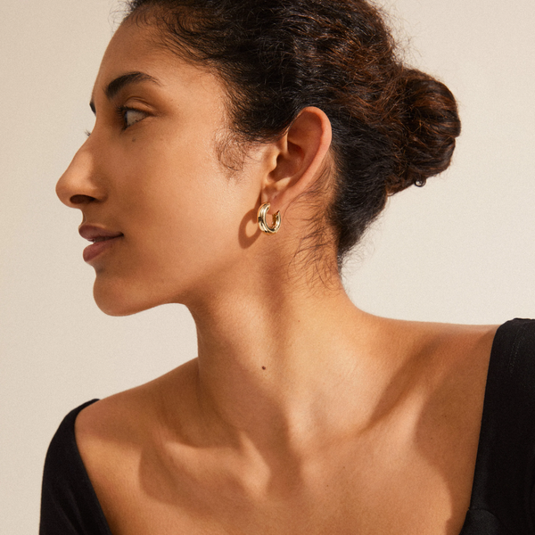 Aica Chunky Hoop Earrings