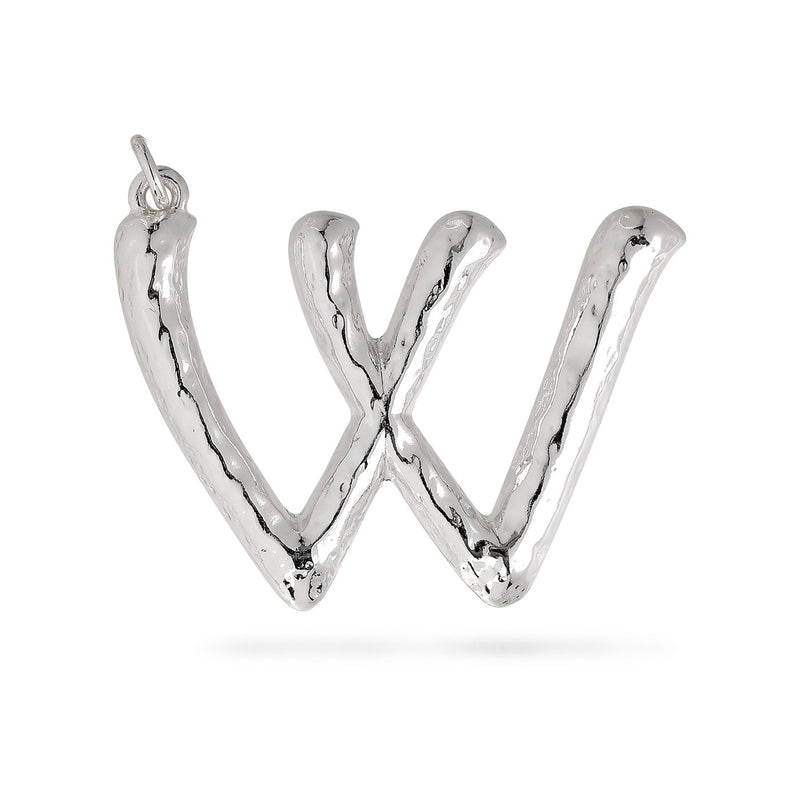 Charm Pendant, Big Letter W