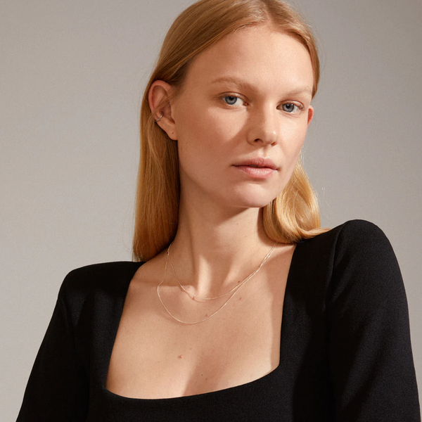 HANNA SCHÖNBERG x PILGRIM recycled necklace silver-plated