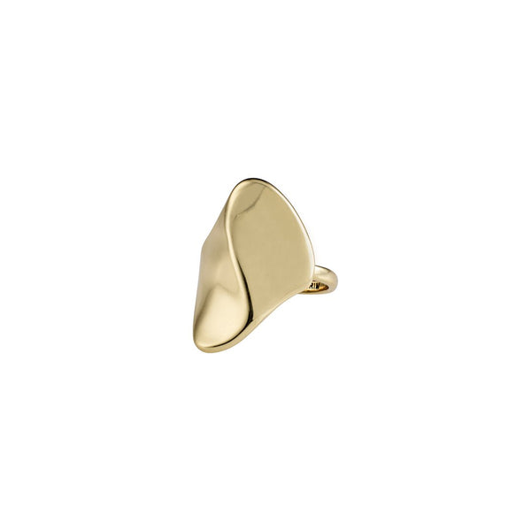 Wisdom Gold Wave Ring