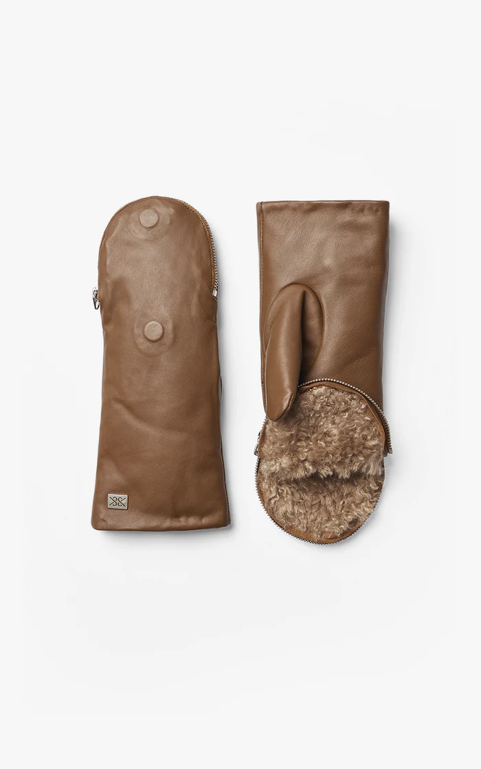 Betrice Leather Mittens