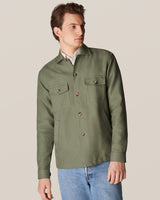 Green Twill Overshirt