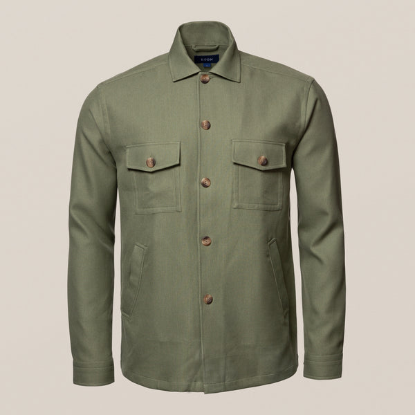 Green Twill Overshirt