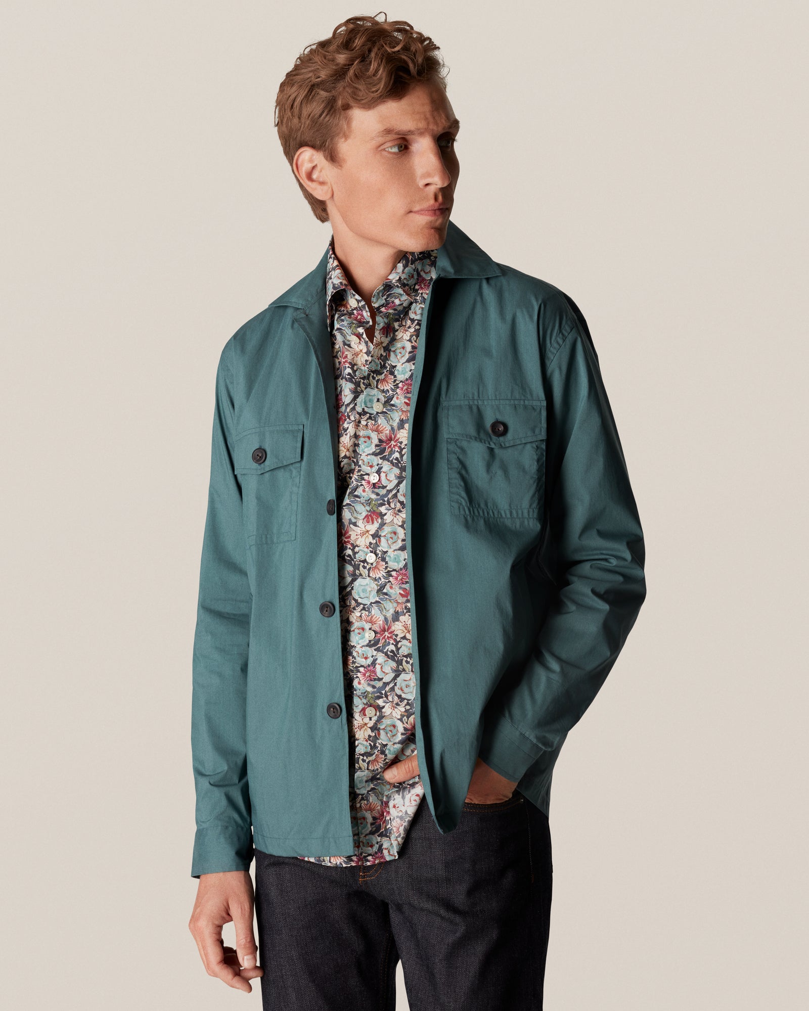 ★★ ★★ Fluid viscose print shirt T22F0WSH003 Fluid Viscose Shirt - Black – Feature