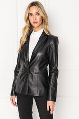 Viola Leather Blazer
