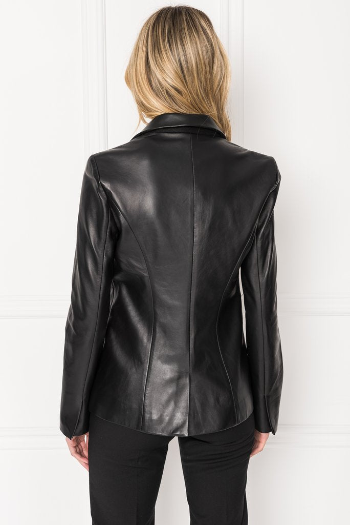 Viola Leather Blazer