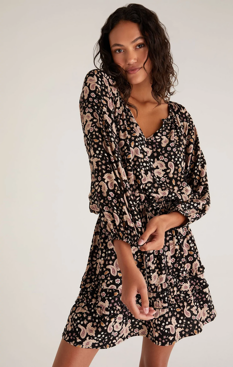 Mina Paisley Mini Dress