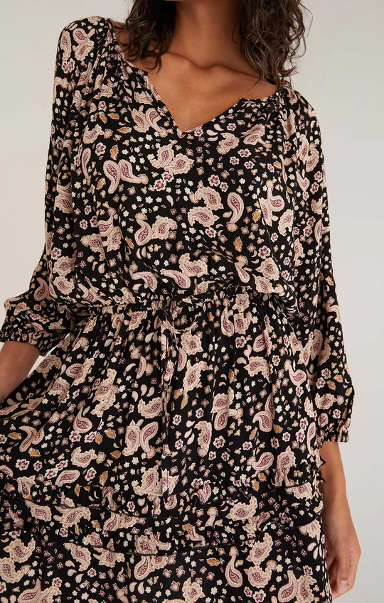 Mina Paisley Mini Dress