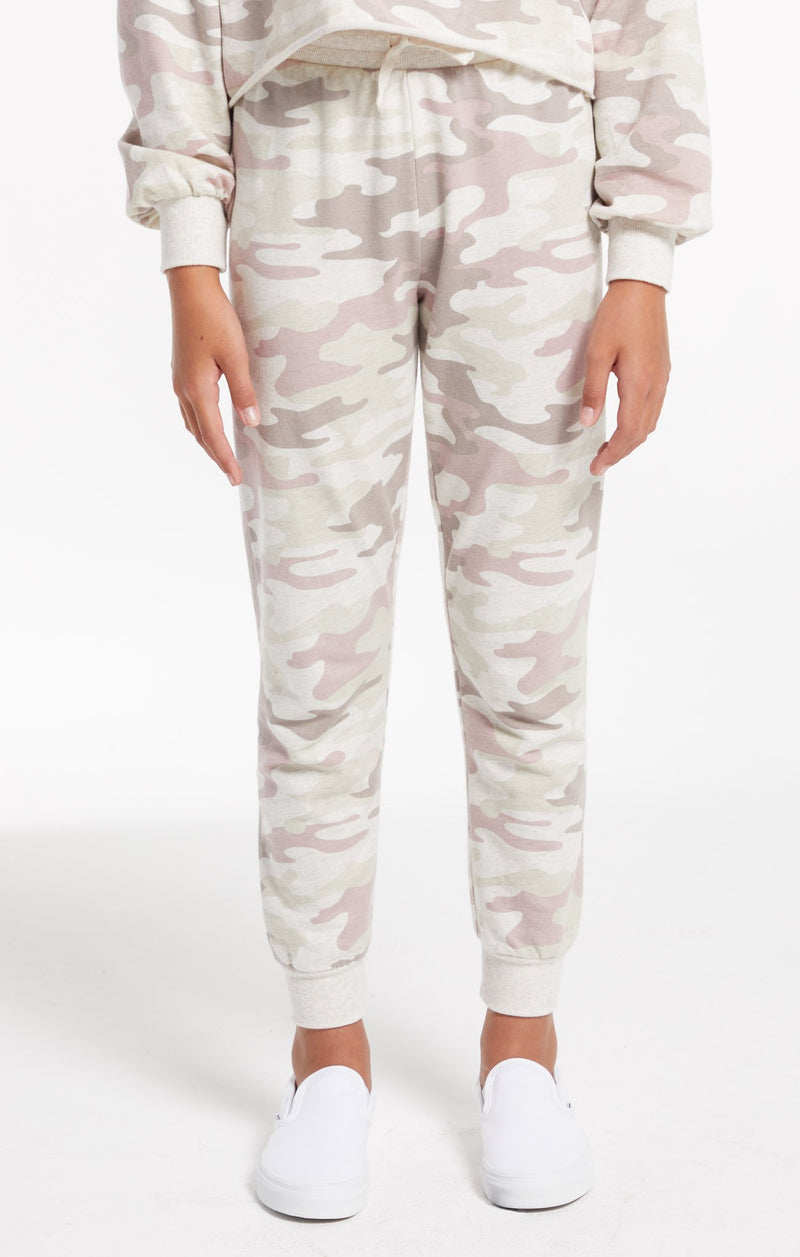 Girls Ava Camo Jogger
